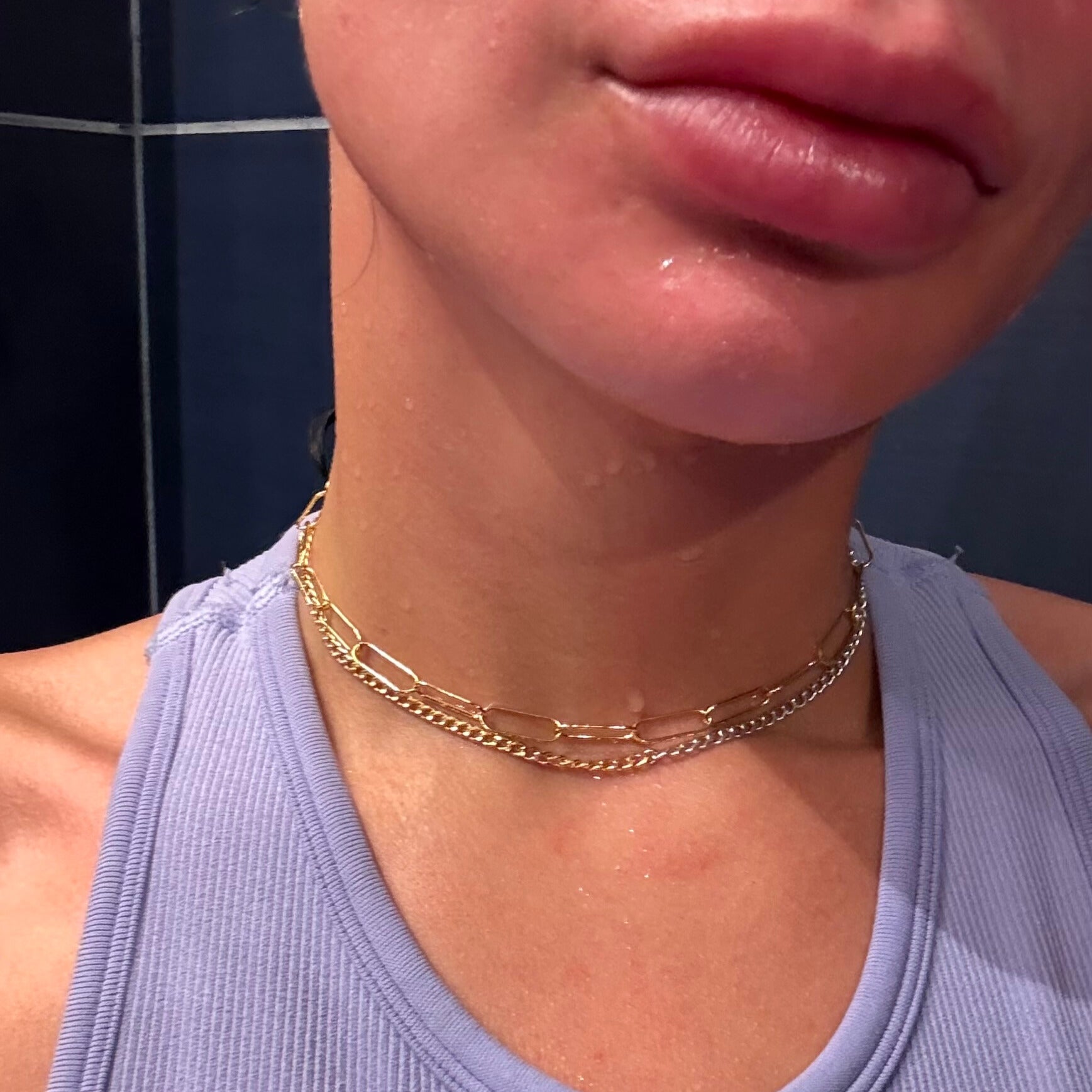 Chunky 14kt Gold-Filled Thin Choker