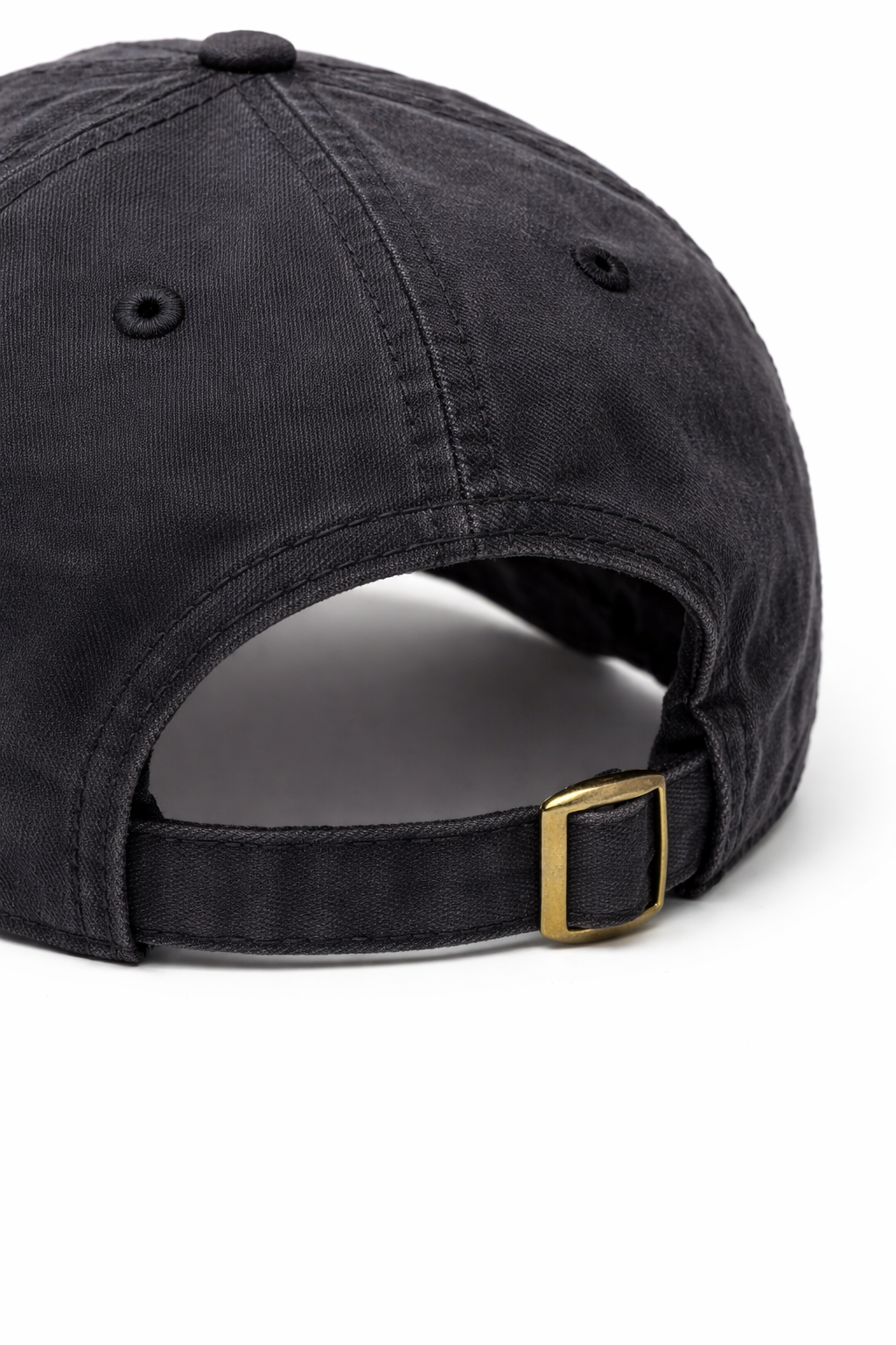 Old Miami Black & Cream Peach Washed Structure Hat