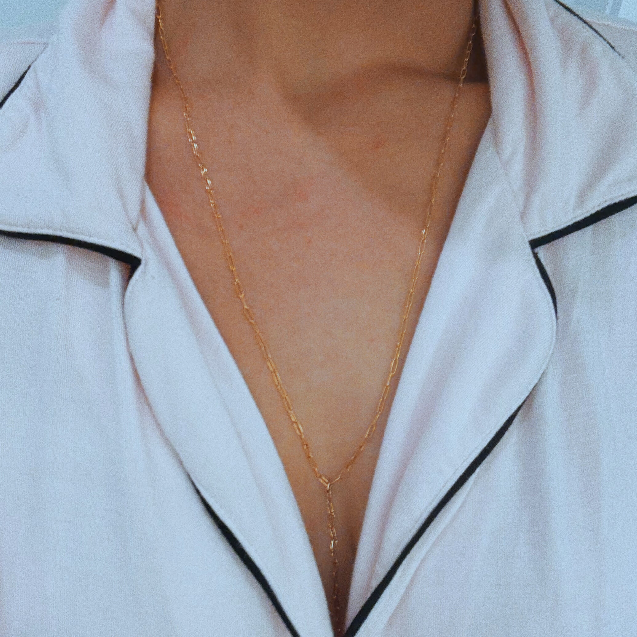 Daily Relaxed Lariat 14kt Gold Filled Necklace