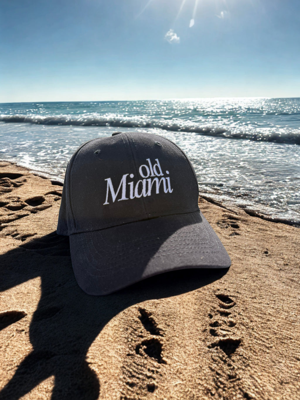 Old Miami Deep Navy Peach-Washed Cap