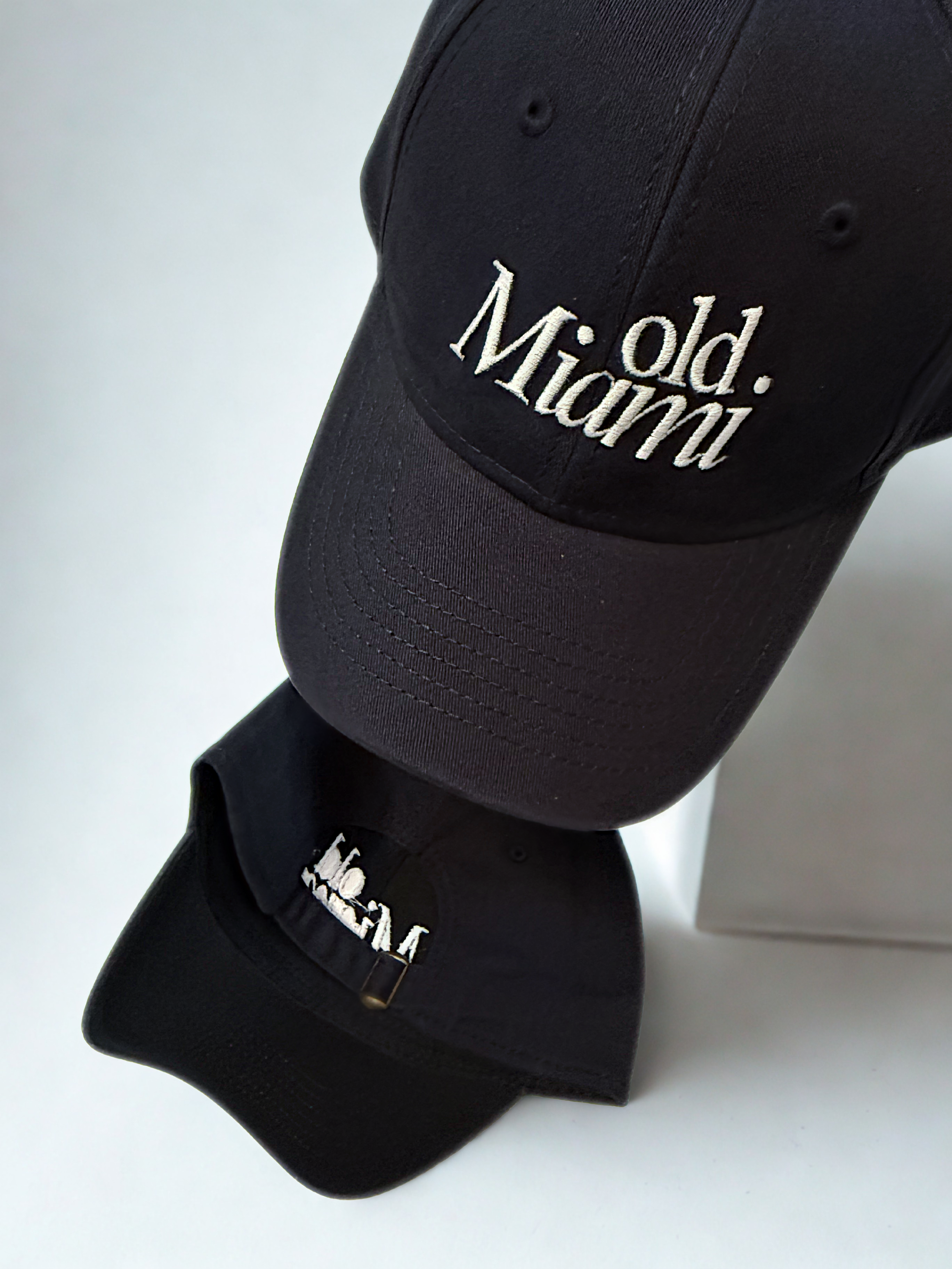 Old Miami Deep Navy Peach-Washed Cap