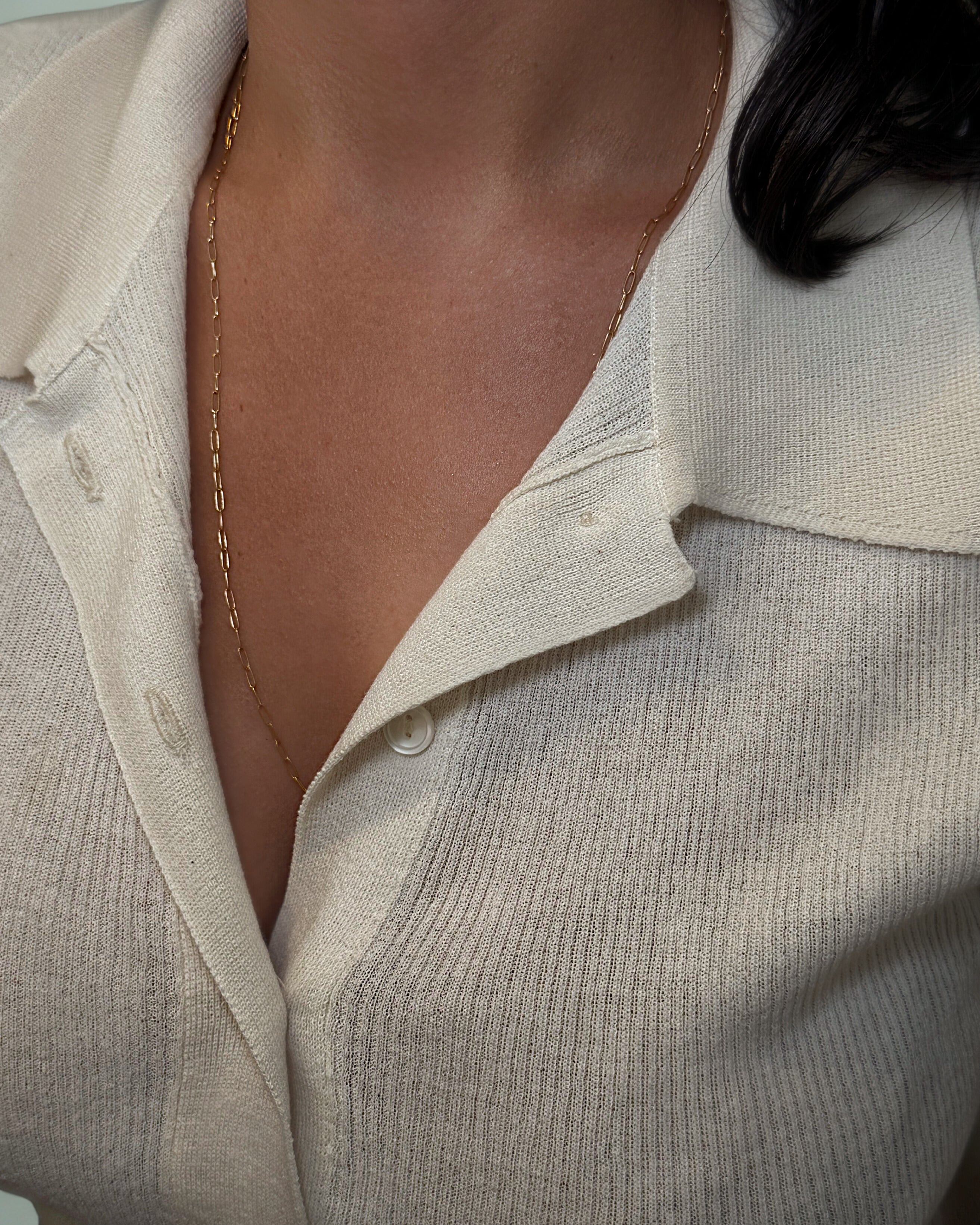 Daily Relaxed Lariat 14kt Gold Filled Necklace